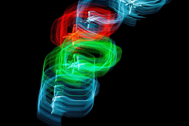 Photo abstract blurred multicolor glittering shining bulbs background, christmas decorations , holiday festive backdrop.