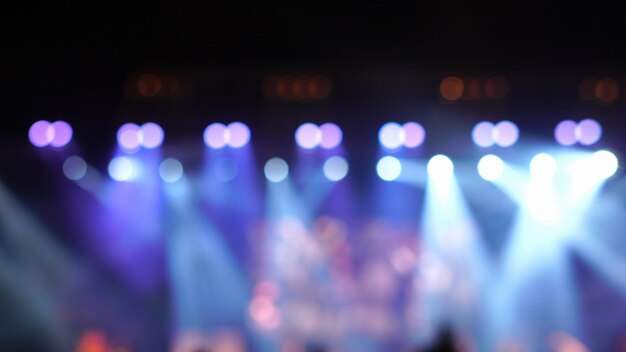 Abstract blurred photo of spotlight in conference hall