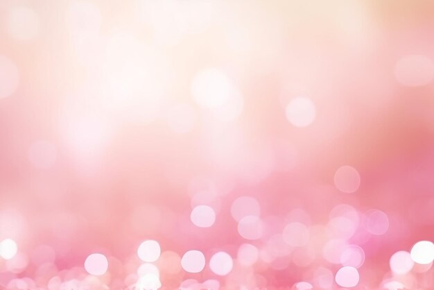 Photo abstract blurred pink bokeh lights background