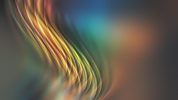 Abstract Blurred Rainbow Lines