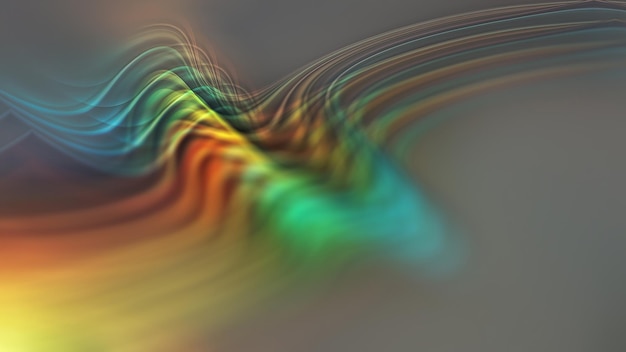 Abstract Blurred Rainbow Lines