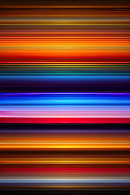 Abstract Blurred Rainbow Lines