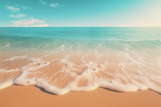 Abstract blurred sea shore background