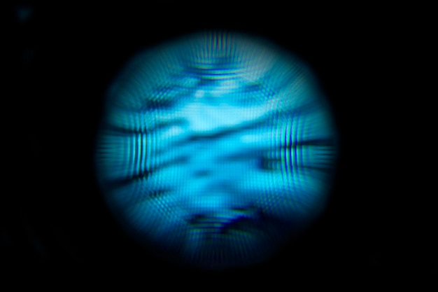 Photo abstract blurry image of a colorful sphere