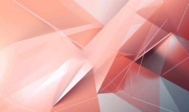 Abstract blush color background or wallpaper with angles polygons triangles concave geometries