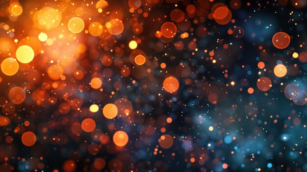 Abstract Bokeh-achtergrond met warme kleuren