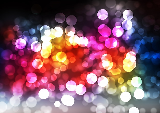 Abstract bokeh background. Festive defocused lights.