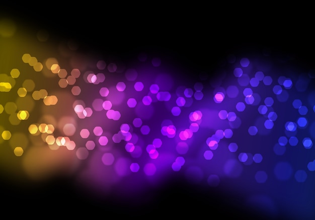 Photo abstract bokeh background. festive defocused lights.