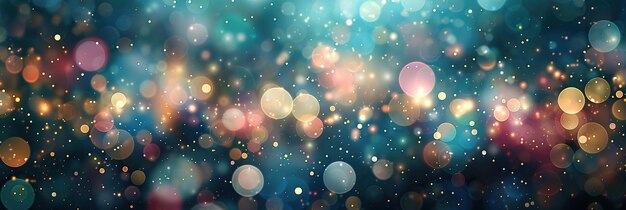 Abstract bokeh background Festive lights Glitter vintage lights