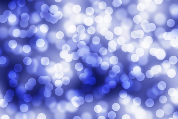 抽象的なBokeh Blurred Blueクールな色