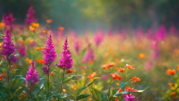 Abstract bokeh and blurred colorful nature background