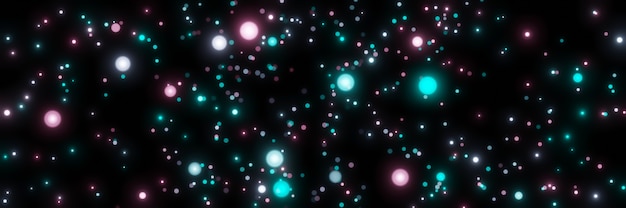 Abstract bokeh circle particle lights