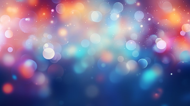 Abstract bokeh colorful lights background illustration