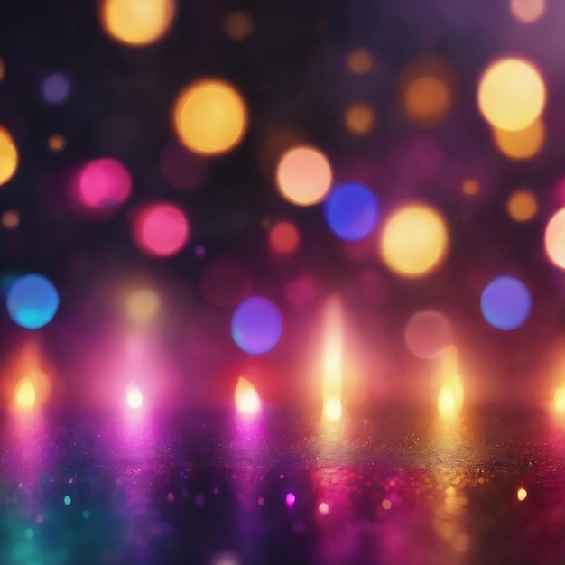Photo abstract bokeh lights with soft light background illustration