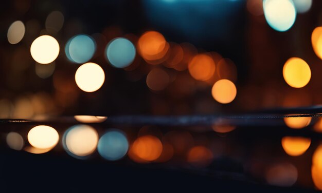 Abstract bokeh night garden in city background