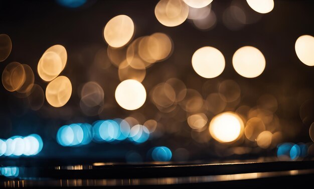 Abstract bokeh night garden in city background