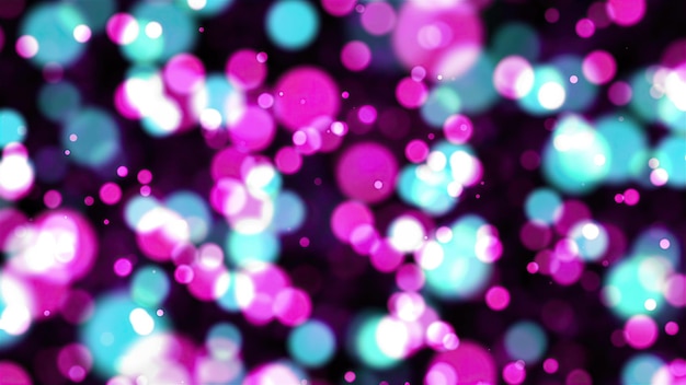 Abstract bokeh particles
