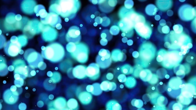 Abstract bokeh particles