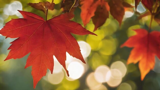 Abstract bokeh shadow tree leaves