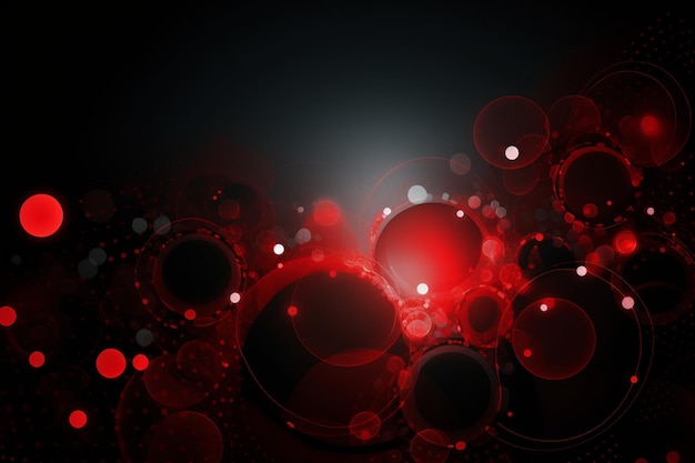 Abstract bokeh wallpaper in red and black