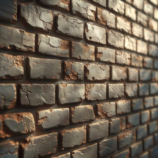 Abstract brick wall backdrop with textured charm and vintage architecture For Social Media Post Size