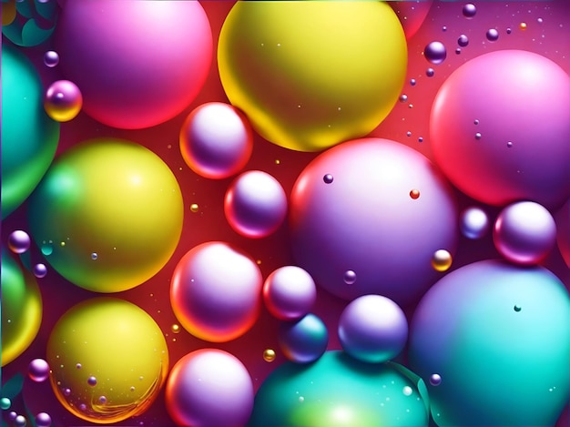 Photo abstract bright background with pearles ent balls