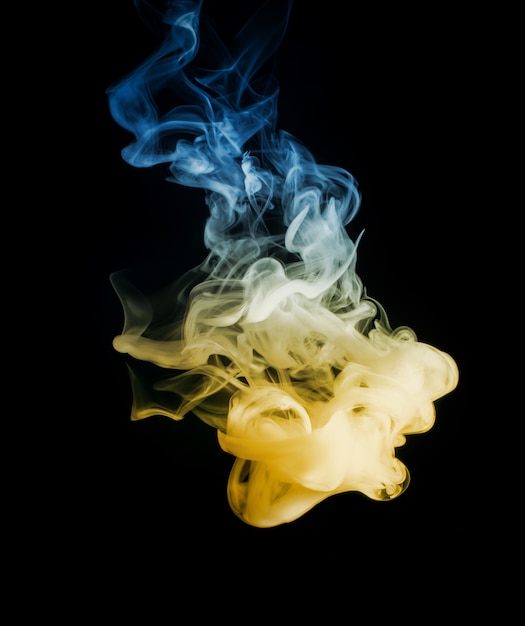 Abstract bright and beautiful color smoke 