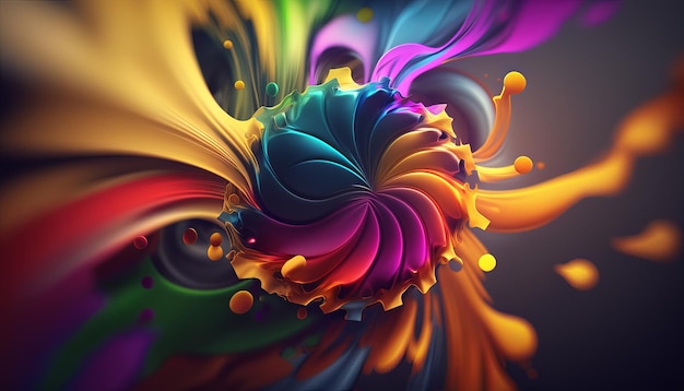 Abstract bright color background Generative AI