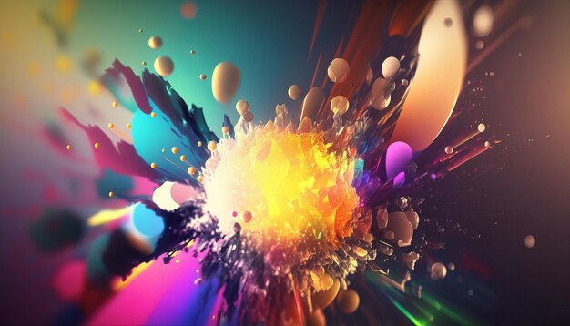 Abstract bright color background Generative AI