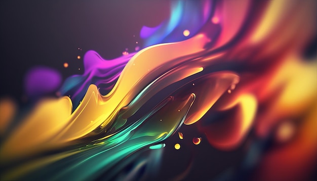 Abstract bright color background Generative AI