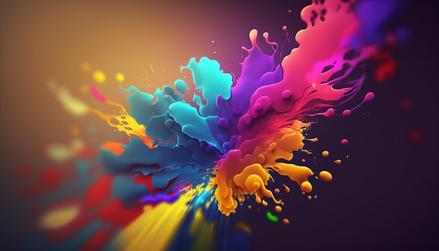 Abstract bright color background Generative AI