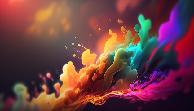 Abstract bright color background Generative AI