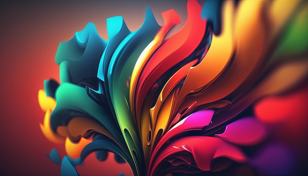 Abstract bright color background Generative AI