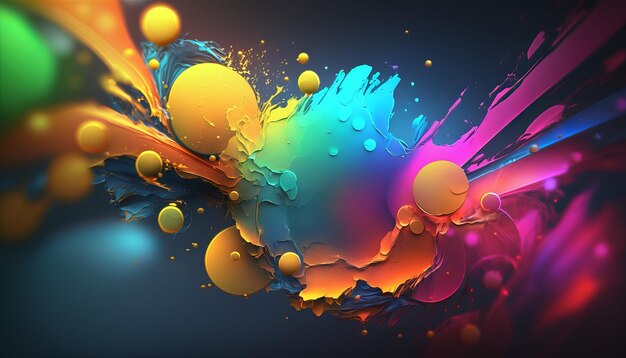 Abstract bright color background Generative AI