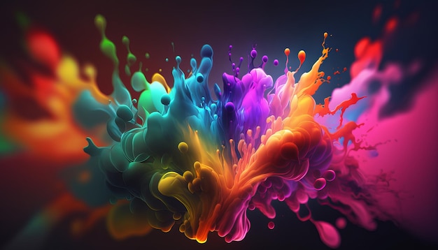 Abstract bright color background Generative AI