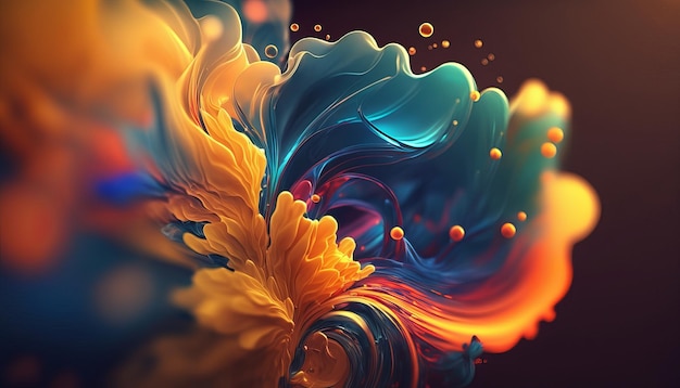 Abstract bright color background Generative AI