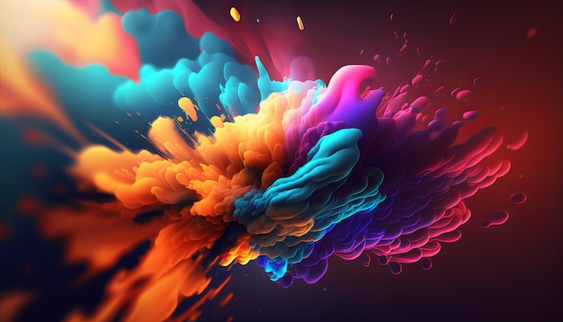 Abstract bright color background Generative AI