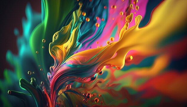 Abstract bright color background Generative AI