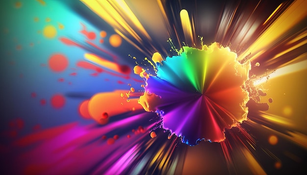 Abstract bright color background Generative AI