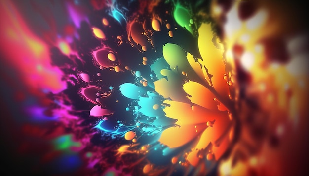 Abstract bright color background Generative AI