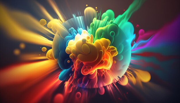 Abstract bright color background Generative AI