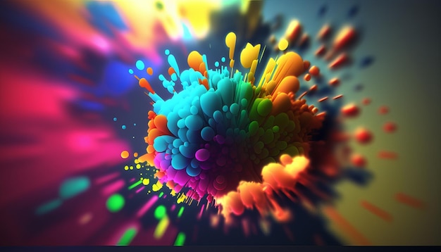 Abstract bright color background Generative AI