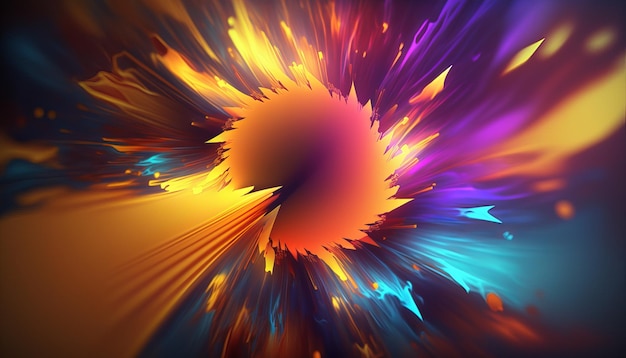 Abstract bright color background Generative AI