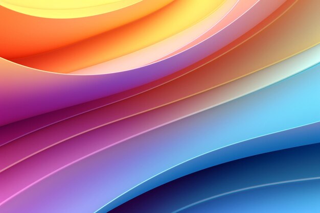 Abstract bright colorful curved lines background design