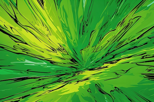 Abstract bright green comic background