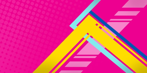 Premium Photo | Abstract bright pink background with multicolored lines