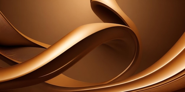 Abstract brown background with flowing curved lines