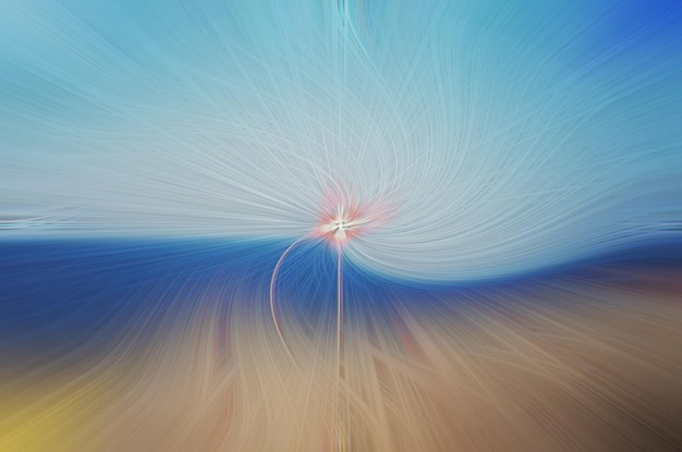 抽象的な茶色と青の波の背景