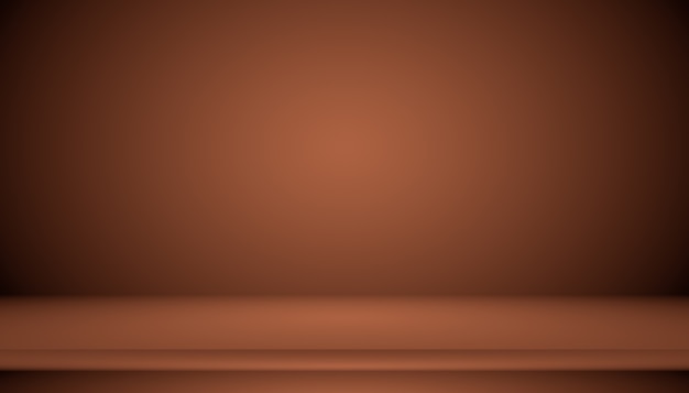 Abstract brown gradient well used as background for product display.