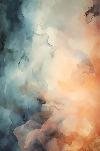 Abstract Brown smoke